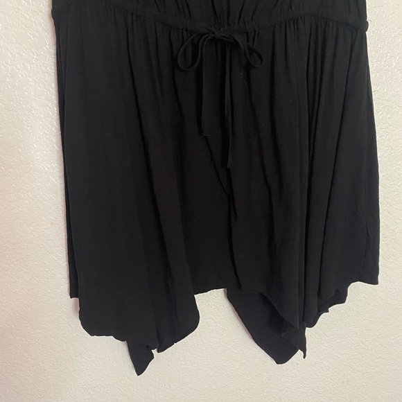 Torrid Sleeveless Black Criss Cross Back Babydoll Tunic Top Size 0 - Picture 2 of 7